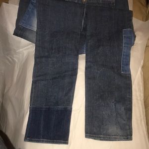 H & M Slim Patchwork Jean